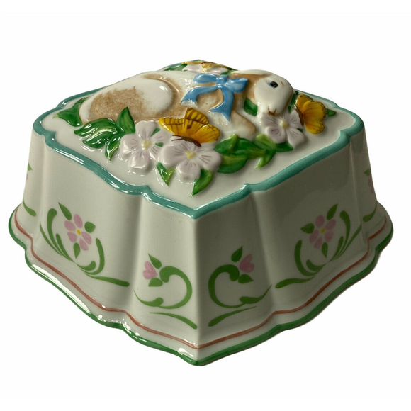 Vintage Franklin Mint Le Cordon Bleu Lamb Jello Mold Glazed Ceramic - Picture 3 of 10